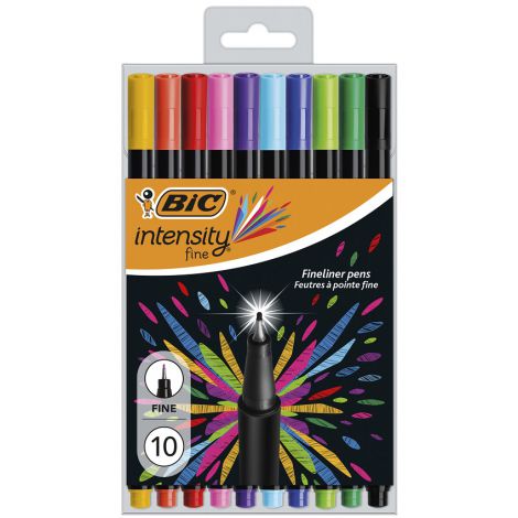 Cienkopisy Bic Intensity Fine 0.4mm, 10 kolorów